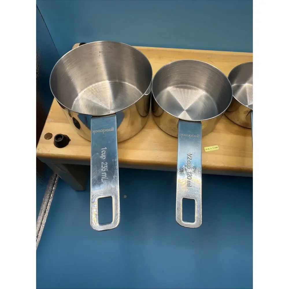 Good Cook Measuring cup set 4 Piece Set Good Cook Stainless Steel